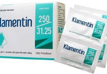 Klamentin là sự kết hợp của 2 loại kháng sinh
